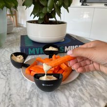 Load image into Gallery viewer, Clip-On Dip Separator – Keeps Dips & Sauces Separate from Plate | Pack of 4, BPA-Free & Reusable