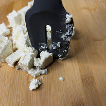 Load image into Gallery viewer, 8-in-1 Multifunctional Kitchen Utensil – Portable Food-Grade Silicone | Spoon, Spatula, Egg Separator, Spaghetti Server, Herb Cutter, Tongs, Masher & Slicer (Black).