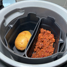 Load image into Gallery viewer, Cyraeon 2-in-1 Collapsible Silicone Slow Cooker Liner – Reusable, Dishwasher Safe & Ideal for Cooking Multiple Foods (Black).