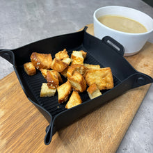 Load image into Gallery viewer, Silicone Air Fryer, Oven, Instant Pot and Microwave Square Basket Liner/Baking Mat, Reusable & Heat Resistant.