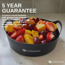 Load image into Gallery viewer, Cyraeon 18cm Silicone Air Fryer Liner with Grease Tray Insert – Round Pot Liner for Air Fryers.