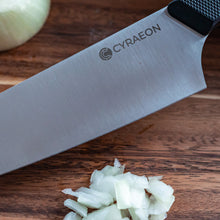 Load and play video in Gallery viewer, 8" Professional Chef's Knife, Easy to Slice Through Anything, High-End Steel. Lifetime Guarantee 🔪