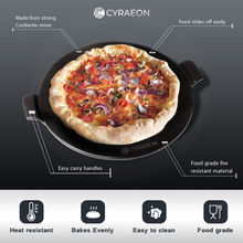Load image into Gallery viewer, 13" Pizza Stone – Food-Grade, Fire-Resistant & Easy to Use!