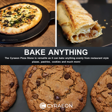 Load image into Gallery viewer, 13" Pizza Stone – Food-Grade, Fire-Resistant & Easy to Use!