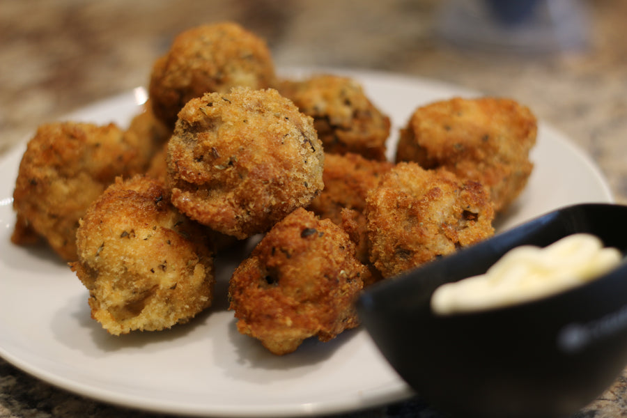 Garlic & Herb Breaded Mushrooms 🧄🌱