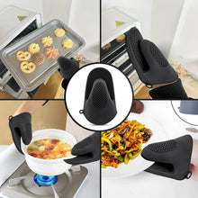 Load image into Gallery viewer, Cyraeon Two Mini Oven Gloves, Extra Long for More Protection, Silicone Gripper Kitchen Mitts, Heat Resistant.
