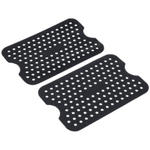 Load image into Gallery viewer, Cyraeon Air Fryer Mat, Non-Stick Air Fryer Mats, Baking Mats with Holes, Silicone Air Fryer Mats, 2PCS, Black
