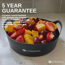 Load image into Gallery viewer, Cyraeon 18cm Silicone Air Fryer Liner with Grease Tray Insert – Round Pot Liner for Air Fryers.
