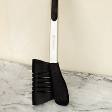 Load image into Gallery viewer, Multi-use Spatula, Stainless Steel &amp; Silicone. Flip, Drain &amp; Pick up Food.
