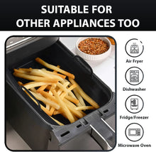 Load image into Gallery viewer, Cyraeon Silicone Rectangle Air Fryer Liner Insert, Reusable Air Fryer Silicone Basket, 22CM.
