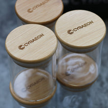 Load image into Gallery viewer, Spice Jar Set, 6 Piece Glass Jar with Bamboo Airtight Lids.
