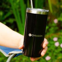 Load image into Gallery viewer, 450ML Slim Tumbler, Double Wall Vacuum Insulated Thermos. Reusable Cup with Lid for Wine, Coffee, Juice &amp; More.
