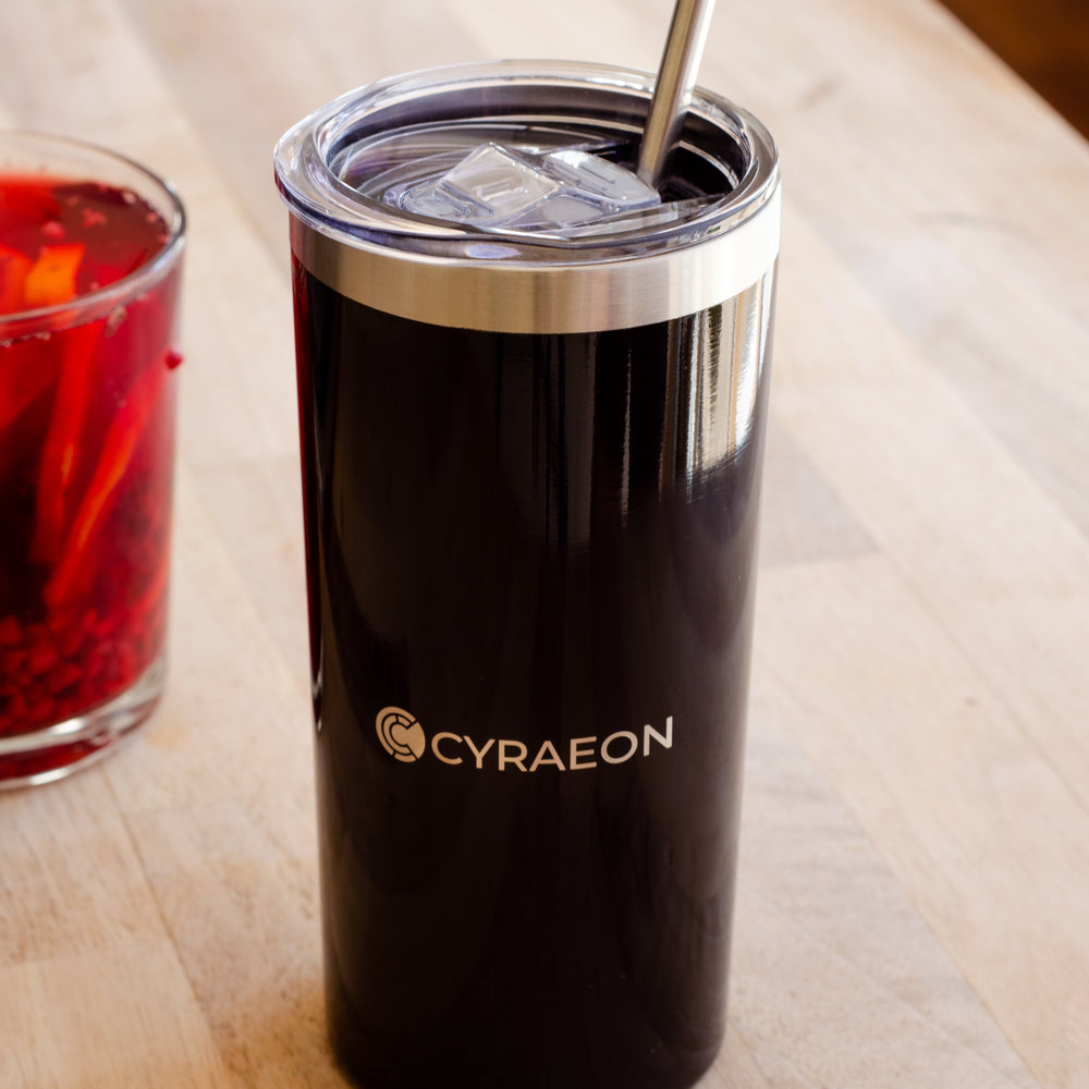 450ML Slim Tumbler, Double Wall Vacuum Insulated Thermos. Reusable Cup with Lid for Wine, Coffee, Juice & More.